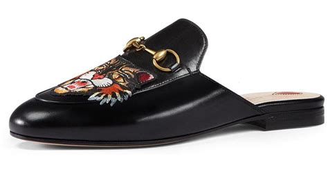 gucci princetown tiger flat mules|More.